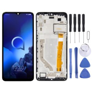 LCD Screen and Digitizer Full Assembly With Frame for Alcatel 3X 2019 5048Y 5048U 5048 OT5048Y OT5048(Black) (OEM)