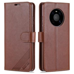 For Huawei Mate 40 Pro AZNS Sheepskin Texture Horizontal Flip Leather Case with Holder & Card Slots & Wallet(Brown) (AZNS) (OEM)