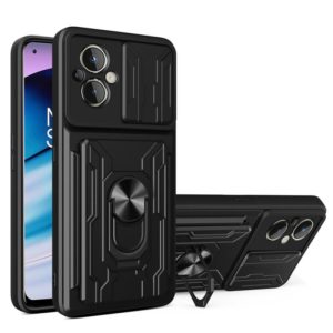 For OnePlus Nord N20 5G Sliding Camshield Card Phone Case(Black) (OEM)