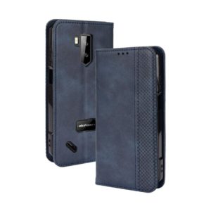 For Ulefone Armor X9 Magnetic Buckle Retro Texture Leather Case(Blue) (OEM)
