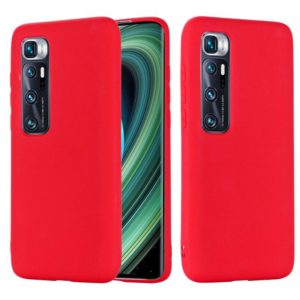 For Xiaomi Mi 10 Ultra Pure Color Liquid Silicone Shockproof Full Coverage Case(Red) (OEM)