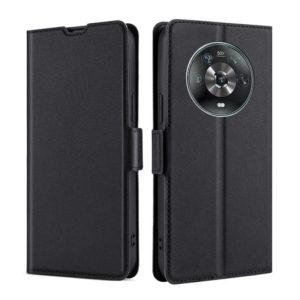 For Honor Magic4 Ultra-thin Voltage Side Buckle Flip Leather Case(Black) (OEM)