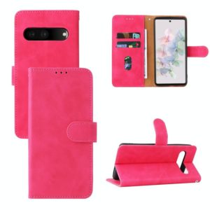 For Google Pixel 7 Skin Feel Magnetic Flip Leather Phone Case(Rose Red) (OEM)