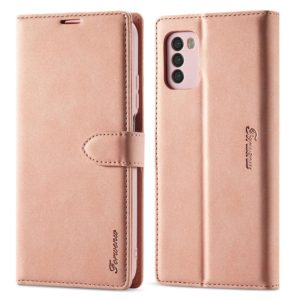 For Xiaomi Poco M3 / Redmi 9T / 9 Power Forwenw F1 Series Matte Strong Magnetism Horizontal Flip Leather Case with Holder & Card Slots & Wallet & Photo Frame(Rose Gold) (Forwenw) (OEM)