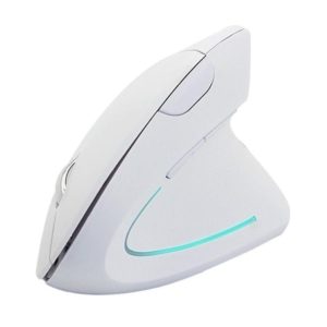 Battery Version Wireless Mouse Vertical 2.4GHz Optical Mouse (White) (OEM)