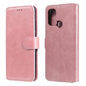 For OPPO A53 / A53S / A32 Classic Calf Texture PU + TPU Horizontal Flip Leather Case, with Holder & Card Slots & Wallet(Rose Gold) (OEM)