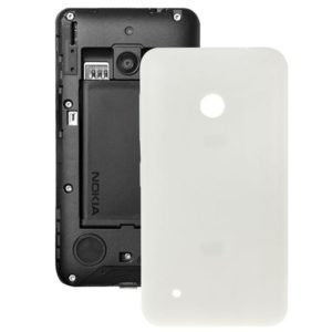 Solid Color Plastic Battery Back Cover for Nokia Lumia 530(White) (OEM)