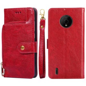For Nokia C200 Zipper Bag Leather Phone Case(Red) (OEM)