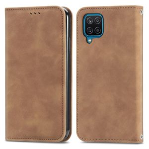 Retro Skin Feel Business Magnetic Horizontal Flip Leather Case with Holder & Card Slots & Wallet & Photo Frame For Samsung Galaxy A12(Brown) (OEM)