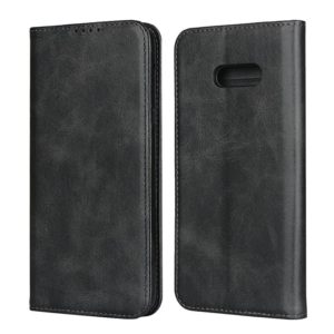 For LG V50S ThinQ 5G Calf Texture Magnetic Horizontal Flip Leather Case with Holder & Card Slots & Wallet(Black) (OEM)