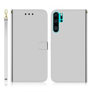 For Huawei P30 Pro Imitated Mirror Surface Horizontal Flip Leather Case with Holder & Card Slots & Wallet & Lanyard(Silver) (OEM)