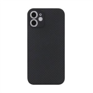 For iPhone 12 Shockproof Breathable PP Protective Case(Black) (OEM)