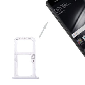 For Huawei Mate 9 SIM Card Tray & SIM / Micro SD Card Tray(White) (OEM)