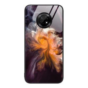 For Huawei Enjoy 20 Plus 5G Marble Pattern Glass Protective Phone Case(Typhoon) (OEM)