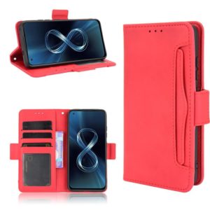 For Asus Zenfone 8 / 8Z Skin Feel Calf Pattern Leather Phone Case(Red) (OEM)