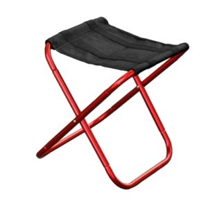 Outdoor Portable Folding Stool, Size: 25*22*26cm(Red) (OEM)