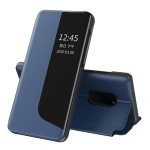 For Huawei Mate 20 Attraction Flip Holder Leather Phone Case(Dark Blue) (OEM)