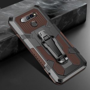 For LG K41S & K51S Machine Armor Warrior Shockproof PC + TPU Protective Case(Coffee) (OEM)