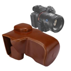 Full Body Camera PU Leather Case Bag with Strap for Sony A7 II / A7R II / A7S II(Brown) (OEM)