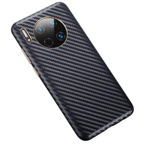 For Huawei Mate 30 Carbon Fiber Leather Texture Kevlar Anti-fall Phone Protective Case(Black) (OEM)