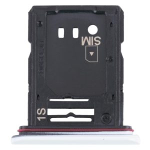 SIM Card Tray + Micro SD Card Tray for Sony Xperia 10 III (White) (OEM)
