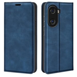 For Honor X40i Retro-skin Magnetic Suction Leather Phone Case(Dark Blue) (OEM)