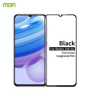 For Xiaomi RedMi 10X 5G MOFI 9H 2.5D Full Screen Tempered Glass Film(Black) (MOFI) (OEM)
