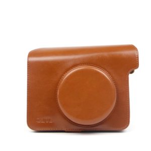 Vintage PU Leather Case Bag for Polaroid W300 Camera, with Adjustable Shoulder Strap (Brown) (OEM)