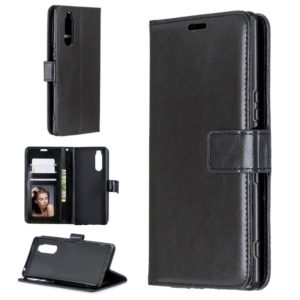 For Sony Xperia 5 Crazy Horse Texture Horizontal Flip Leather Case with Holder & Card Slots & Wallet & Photo Frame(Black) (OEM)