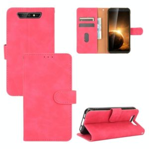 For Blackview BV5500 / BV5500 Pro / BV5500 Plus Solid Color Skin Feel Magnetic Buckle Horizontal Flip Calf Texture PU Leather Case with Holder & Card Slots & Wallet(Rose Red) (OEM)