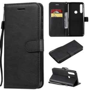 For Motorola Moto G Power Solid Color Horizontal Flip Protective Leather Case with Holder & Card Slots & Wallet & Lanyard(Black) (OEM)