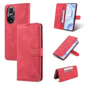 For Honor 50 AZNS Dream II Skin Feel PU+TPU Horizontal Flip Leather Case with Holder & Card Slots & Wallet(Red) (AZNS) (OEM)
