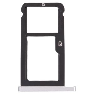 SIM Card Tray + Micro SD Card Tray for ZTE Blade Zmax Pro / Z981 (Silver) (OEM)