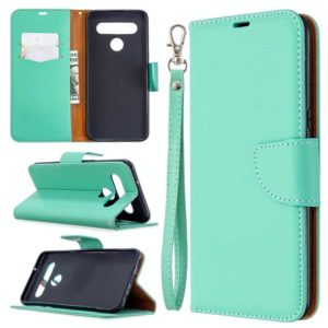 For LG K61 Litchi Texture Pure Color Horizontal Flip Leather Case with Holder & Card Slots & Wallet & Lanyard(Green) (OEM)