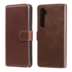 For Xiaomi Mi Note 10 Lite Classic Calf Texture PU + TPU Horizontal Flip Leather Case, with Holder & Card Slots & Wallet(Brown) (OEM)