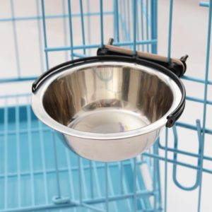 Stainless Steel Suspension Style Dog Feeding Bowl, Size: M (OEM)