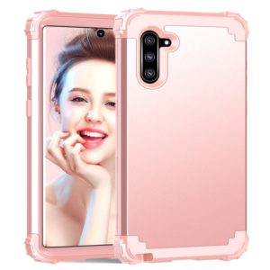 PC+ Silicone Three-piece Anti-drop Protection Case for Galaxy Note10(Rose gold) (OEM)