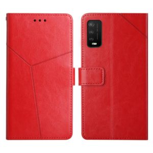 For Wiko Power U10 / U20 Y Stitching Horizontal Flip Leather Phone Case(Red) (OEM)