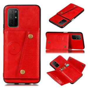 For Huawei RY30S PU + TPU Shockproof Magnetic Protective Case with Card Slots(Red) (OEM)