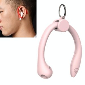 For AirPods 1 / 2 / AirPods Pro / Huawei FreeBuds 3 Wireless Earphones Silicone Anti-lost Lanyard Ear Hook(Pink) (OEM)