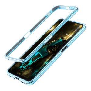 For OPPO Realme X50 5G Aluminum Alloy Shockproof Protective Bumper Frame(Blue) (OEM)