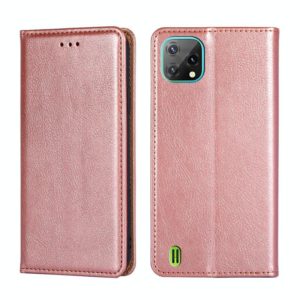 For Blackview A55 Pure Color Magnetic Leather Phone Case(Rose Gold) (OEM)