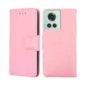 For OnePlus Ace/10R Crystal Texture Leather Phone Case(Pink) (OEM)