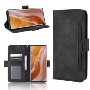 For ZTE Axon 40 Ultra Skin Feel Calf Texture Card Slots Leather Phone Case(Black) (OEM)