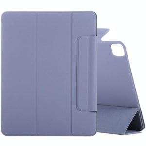 For iPad Pro 11 2022 / 2021 / 2020 / 2018 / Air 2020 10.9 Horizontal Flip Ultra-thin Fixed Buckle Magnetic PU Leather Tablet Case With Three-folding Holder & Sleep / Wake-up Function(Purple) (OEM)