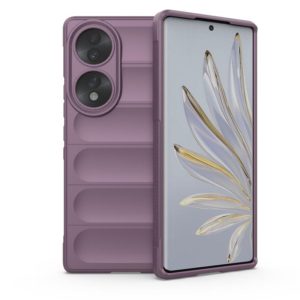 For Honor 70 5G Magic Shield TPU + Flannel Phone Case(Purple) (OEM)