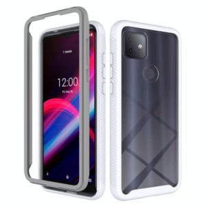 For T-Mobile REVVL 4+ Starry Sky Solid Color Series Shockproof PC + TPU Protective Case(White) (OEM)