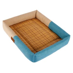 YD-XD03 Summer Pet Breathable Cooler Mat Pet Bed, Size: 40x30cm(Khaki Lake Blue) (OEM)