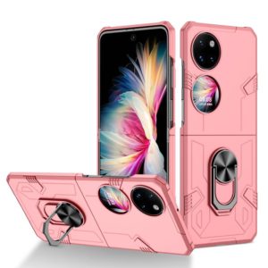 For Huawei P50 Pocket Matte UV Shockproof Phone Case(Pink) (OEM)