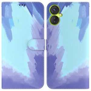 For Tecno Spark 9 Pro Watercolor Pattern Horizontal Flip Leather Phone Case(Winter Snow) (OEM)
